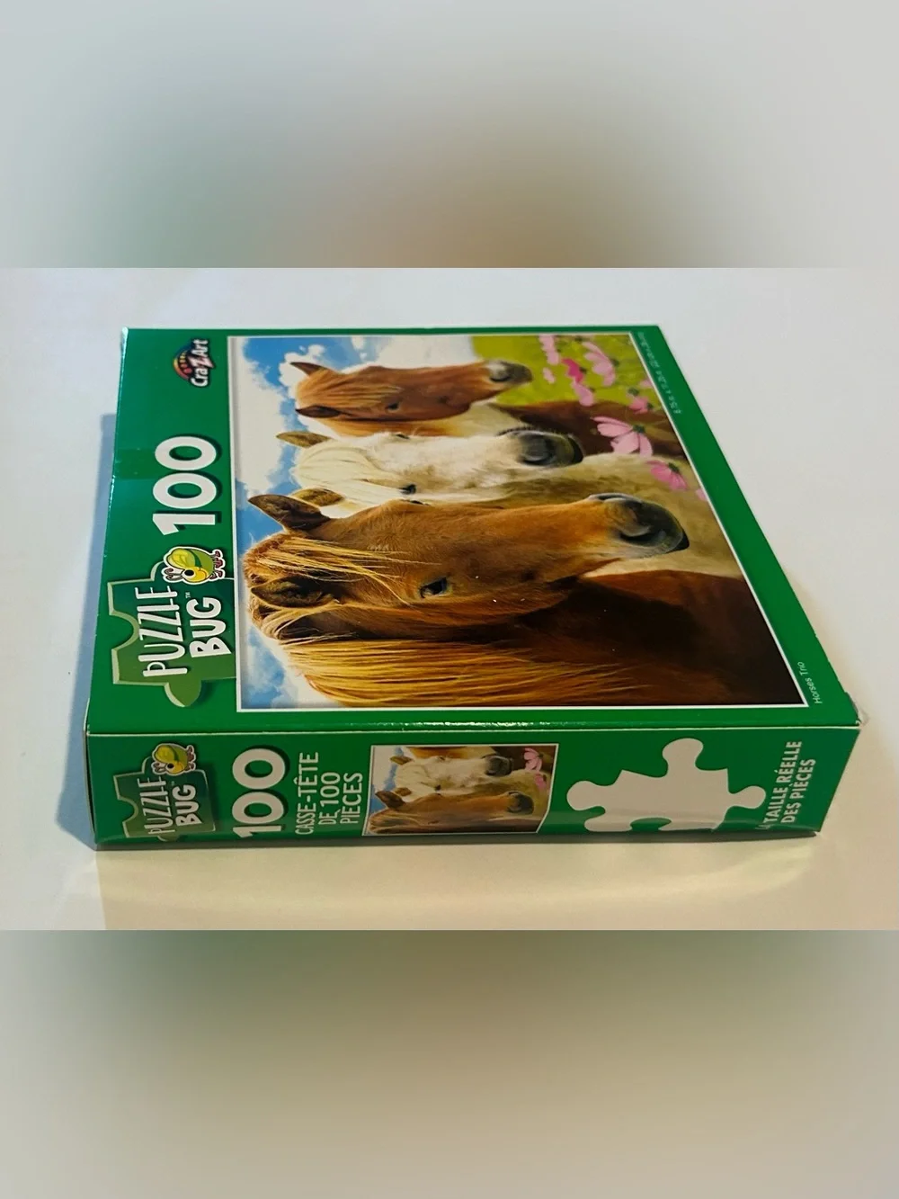 New “Horses Trio” Puzzle 100 Pieces 8.75” x 11.25” Puzzlebug Cra-Z-Art Horse